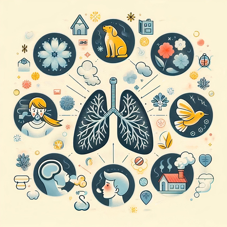 ⁉️آیا می‌دانید عوامل تشدید کننده ی آسم چیست؟